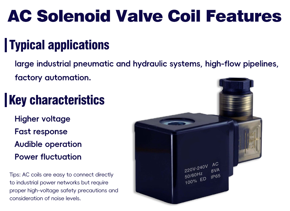 Should You Choose DC or AC Solenoid Valve Coils? Features and Selection Guide
