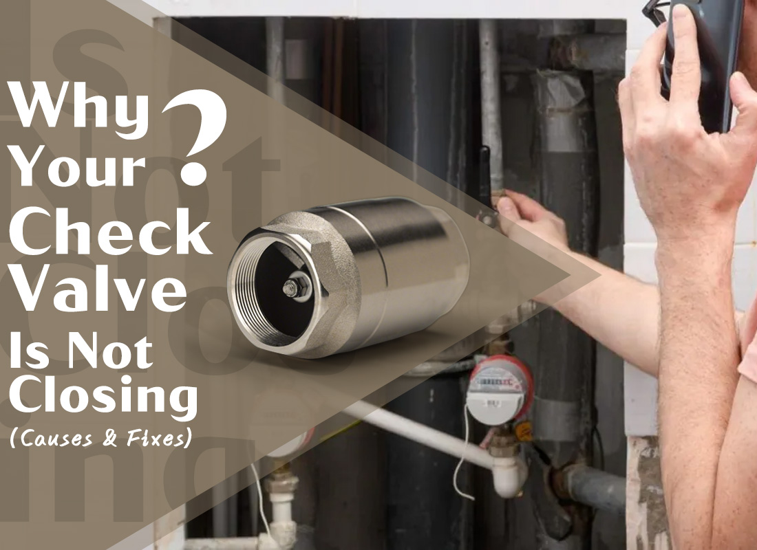 Why Your Check Valve Is Not Closing (Causes